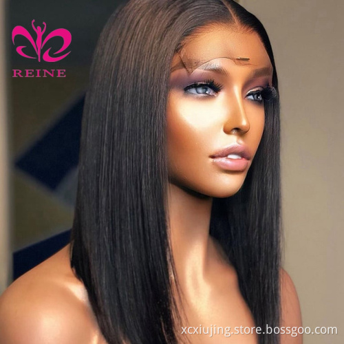 Bob Lace Closure Wigs Straight Lace Front Human Hair Wigs For Women 4 Inch Deep Part Brazilian Remy Short Bob Lace Wig